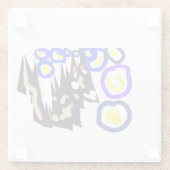 Wolf latte Halloween fun ガラスコースター (裏面)