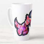 Wolf light moon  カフェラテマグ (左アングル)