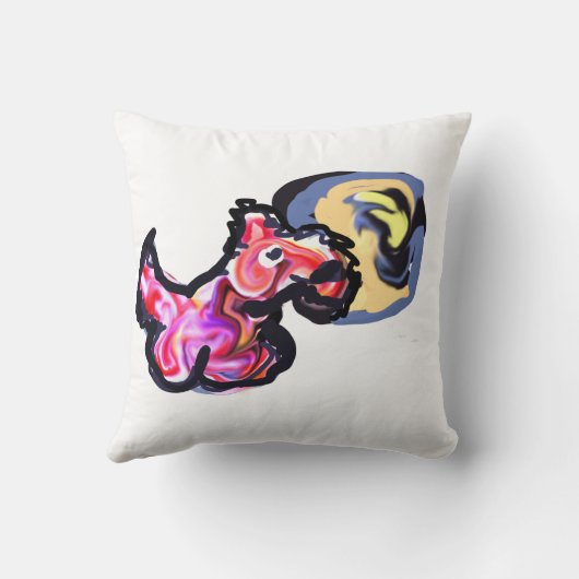 Wolf light moon  クッション (裏面)