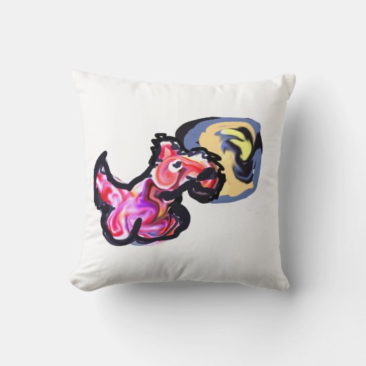 Wolf light moon  クッション (正面)