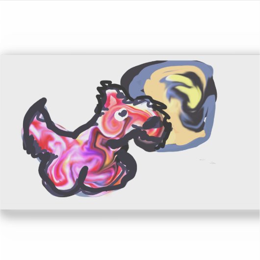 Wolf light moon  シール (正面)