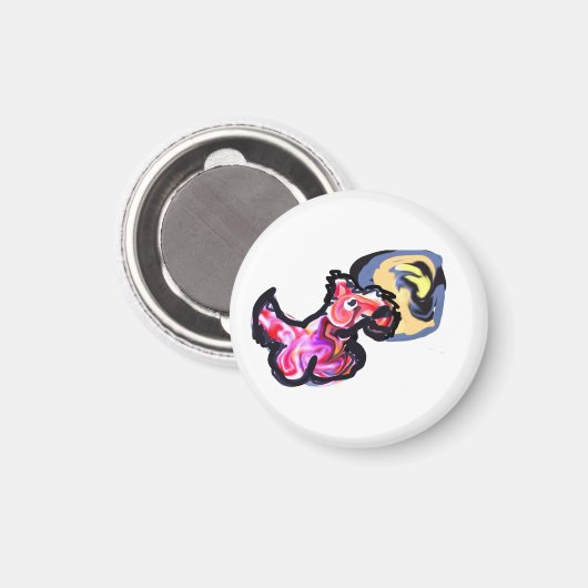 Wolf light moon  マグネット (正面/裏面)