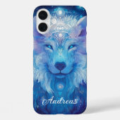 Wolf Magie Blau Case-Mate iPhoneケース (裏面)