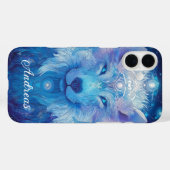 Wolf Magie Blau Case-Mate iPhoneケース (裏面 (横))