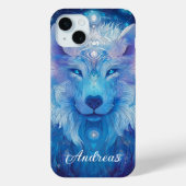 Wolf Magie Blau Case-Mate iPhoneケース (裏面)