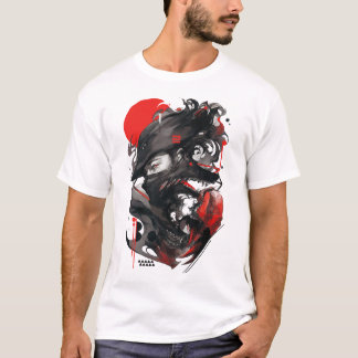 Wolf Man Goth Style Vaporwave Urban  Tシャツ