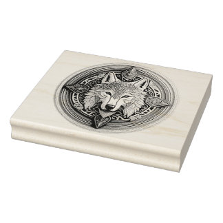 Wolf Mandala ラバースタンプ