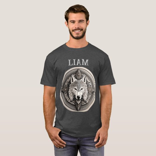 Wolf Mandala Tシャツ (正面フル)
