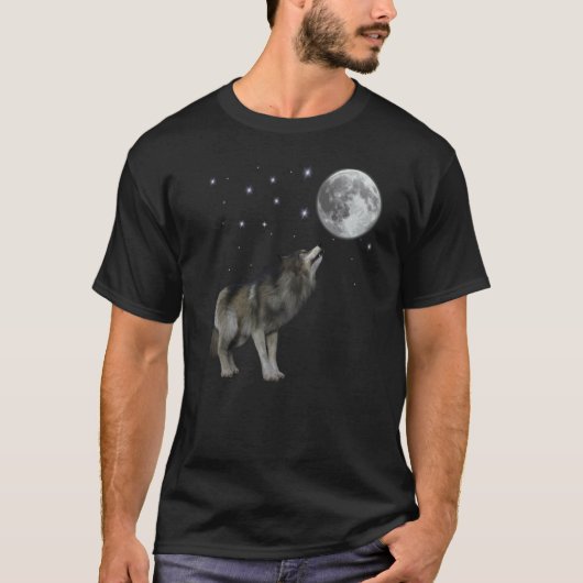 Wolf Moon Quote Wolf  Girl And Dead Moon Costume Tシャツ (正面)