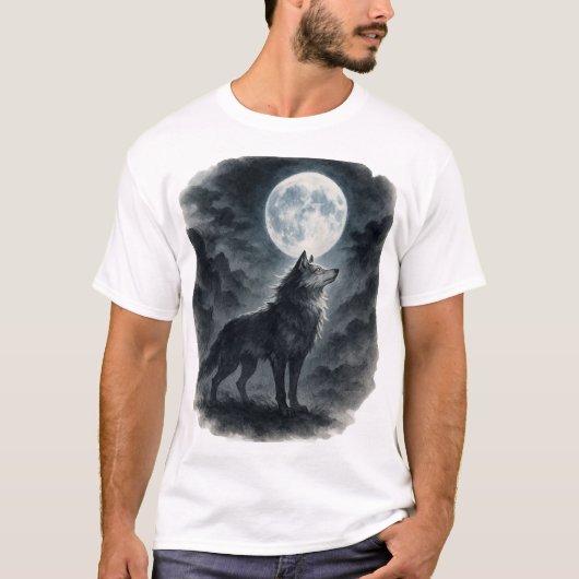 【Wolf Moon T-Shirt】 Tシャツ (正面)