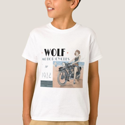 Wolf Motorcycles Tシャツ (正面)