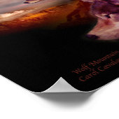 Wolf Mountain Art Poster/Print ポスター (角)