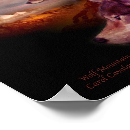 Wolf Mountain Art Poster/Print ポスター (角)