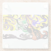 Wolf night stary  ガラスコースター (裏面)