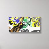 Wolf night stary  キャンバスプリント (正面)