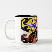 Wolf night stary  ツートーンマグカップ (左)