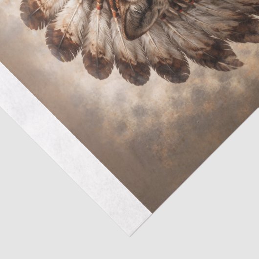 Wolf of the Sacred Feathers Decoupage 薄葉紙 (詳細)