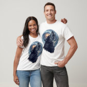 Wolf of the Stars – Celestial Animal Illustration Tシャツ (ユニセックス)