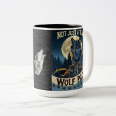 Wolf Pack – チームだけでなく、Moの下の家族 ツートーンマグカップ (正面右)