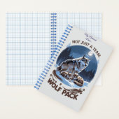 Wolf Pack – チームだけでなく、Moの下の家族 ノートブック (内側)