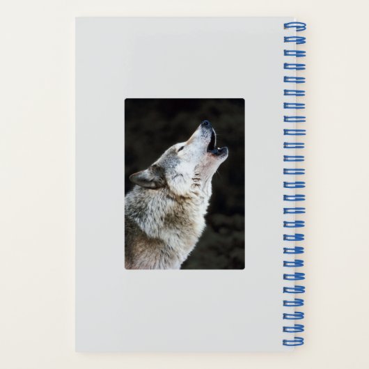 Wolf Pack – チームだけでなく、Moの下の家族 ノートブック (裏面)