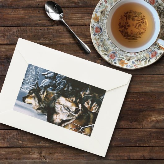 Wolf Pack 長方形シール