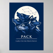 Wolf Pack Loyalty Art ポスター (正面)