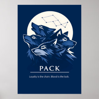 Wolf Pack Loyalty Art ポスター