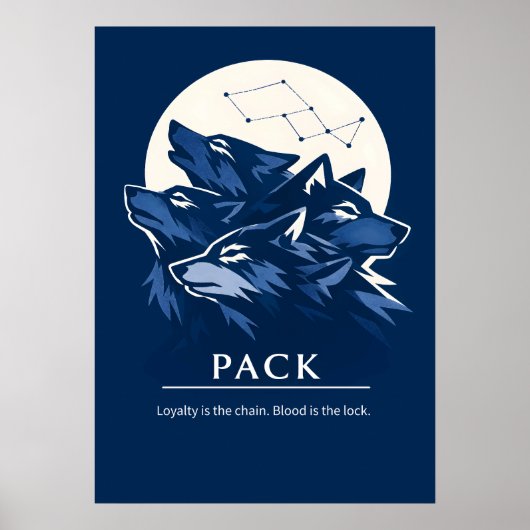 Wolf Pack Loyalty Art ポスター (正面)