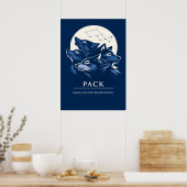 Wolf Pack Loyalty Art ポスター (キッチン)