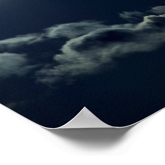 Wolf Pair Moon Night Gothic Fantasy Poster ポスター (角)