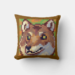 Wolf, Pixel Art, pixelart クッション