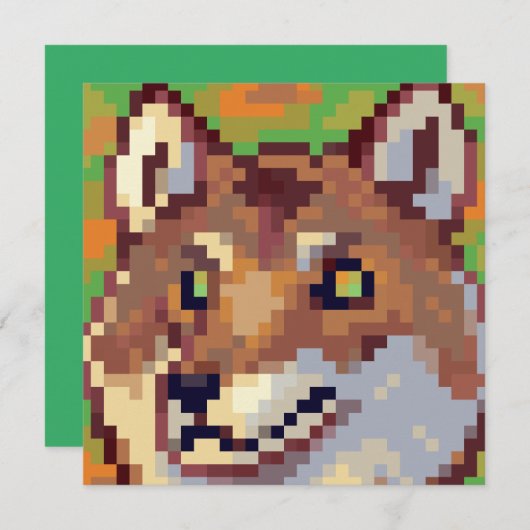 Wolf pixelart, Pixel Art  シーズンカード (正面/裏面)