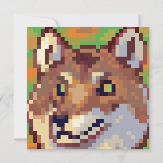 Wolf pixelart, Pixel Art  シーズンカード (正面)