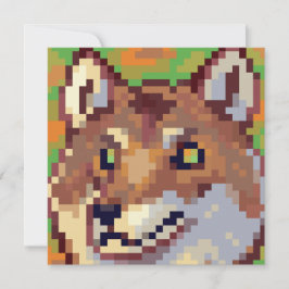 Wolf pixelart, Pixel Art  シーズンカード