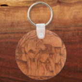 wolf.PNGウルフウッドバーニング キーホルダー (正面)