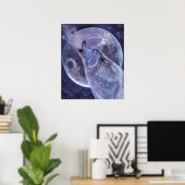 Wolf Poster - Lone Wolf by Michaeline McDonald ポスター (ホームオフィス)