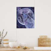 Wolf Poster - Lone Wolf by Michaeline McDonald ポスター (キッチン)