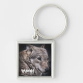 WOLF：Premium Square Key Chain キーホルダー (正面)