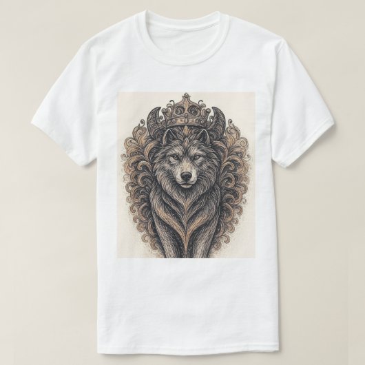 Wolf Print Tシャツ (デザイン正面)