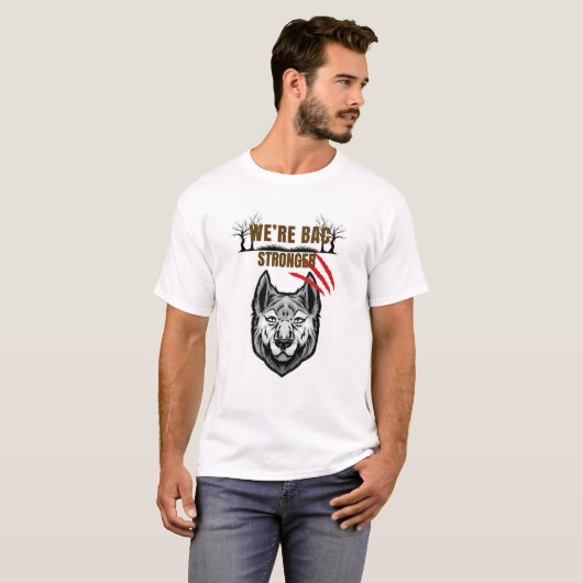 Wolf Return Stronger T-Shirt Tシャツ (正面フル)