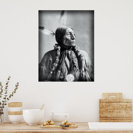 Wolf Robe - Cheyenne 1904のチーフ ポスター (キッチン)