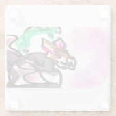 Wolf run in autumn ガラスコースター (裏面)