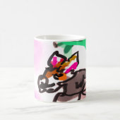 Wolf run in autumn コーヒーマグカップ (中央)