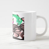 Wolf run in autumn ジャンボコーヒーマグカップ (右)