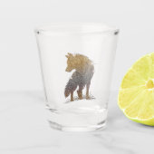  Wolf shot glass ショットグラス (正面)