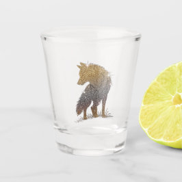 Wolf shot glass ショットグラス