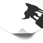 wolf silhouette howling – 背景色を選択 フォトプリント            (角)