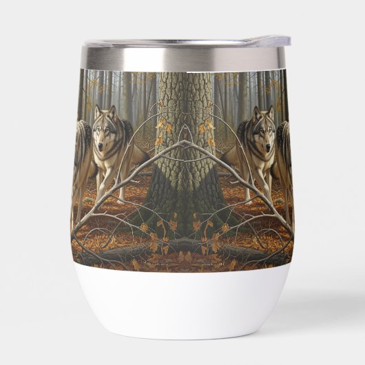 wolf stemless thermal wine tumbler style 1 (左面)