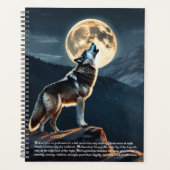 Wolf Symbolism Calendar プランナー手帳 (正面)